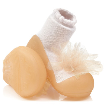 buciki dziewczęce eleganckie chrzciny Attipas Corsage Beige 2