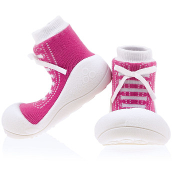 Buciki dziewczęce różowe trampki Attipas Sneakers Purple