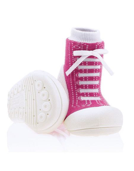pierwsze buty dla dziewczynki elastyczne lekkie różowe do przedszkola Sneakers Purple