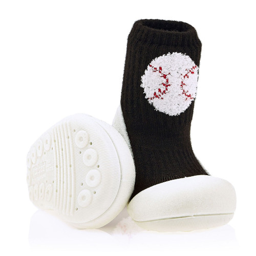 pierwsze buty dla chłopca do nauki chodzenia lekkie elastyczne Sports Black