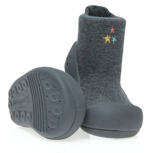 ATTIPAS® Basic Charcoal | Ciepłe Skarpetobuty Barefoot na Chłodne Dni