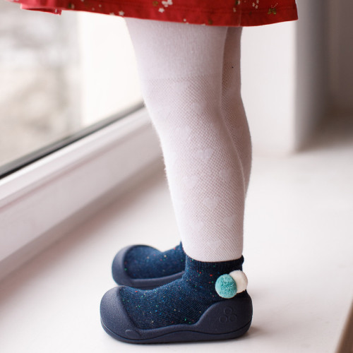 Buciki dziecięce niemowlęce do nauki chodzenia Attipas Shooting Star Navy