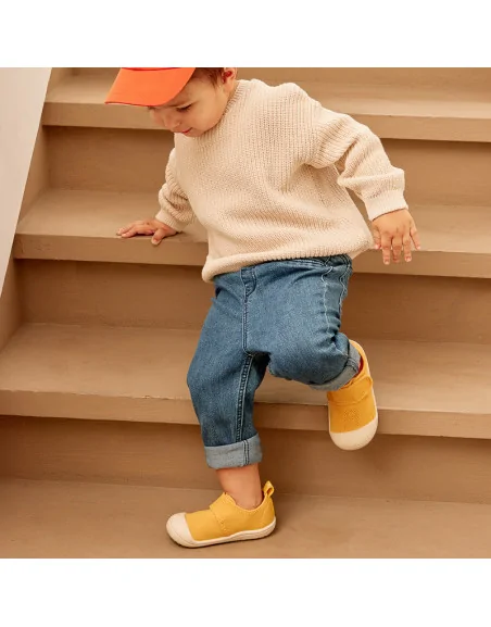 Sneakersy dziecięce Attipas Knit Sneakers Mustard