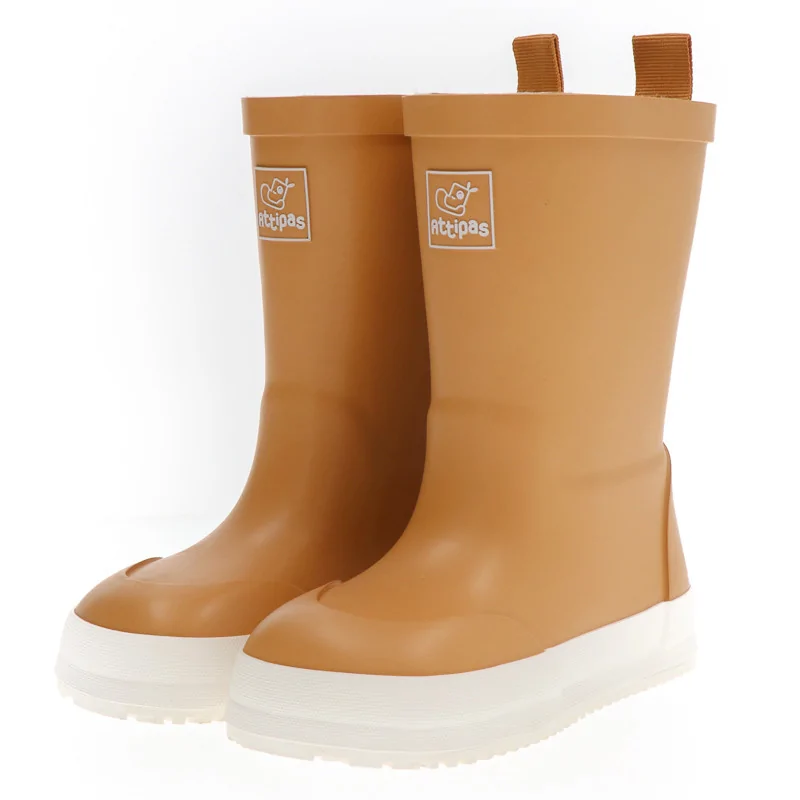 Attipas Kalosze Dziecięce Barefoot Rain Boots Mustard