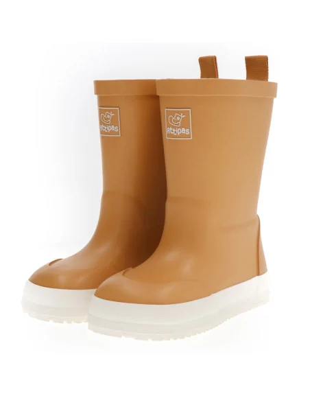 Attipas Kalosze Dziecięce Barefoot Rain Boots Mustard