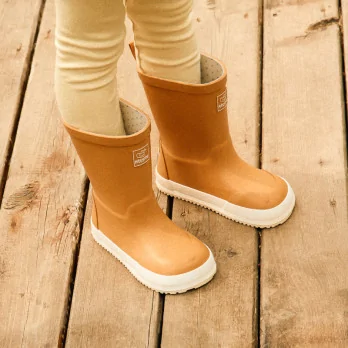 Attipas Kalosze Dziecięce Barefoot Rain Boots Mustard