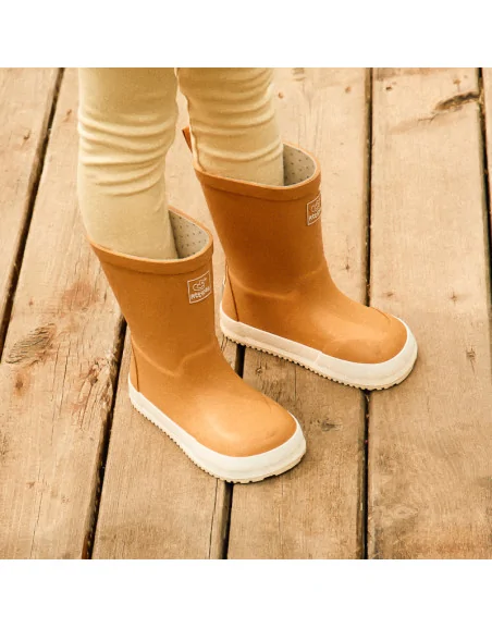 Attipas Kalosze Dziecięce Barefoot Rain Boots Mustard