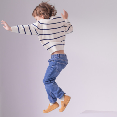 Attipas® Skin Shoes Mustard – Sneakersy Barefoot dla Dzieci
