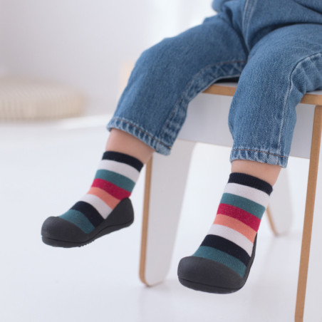 Attipas Buciki Dla Dzieci Rainbow Black