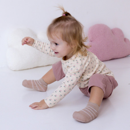Attipas buciki dla dzieci Bamboo See Through Bear Beige