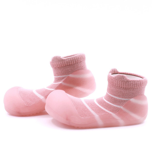 Attipas buciki dla dziewczynki Bamboo See Through Bear Pink