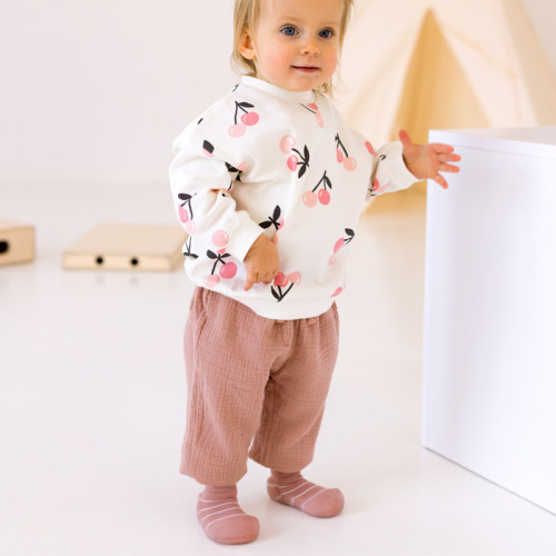 Attipas® buciki dla dziewczynki Bamboo See Through Bear Pink