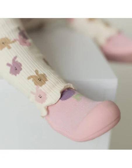 Attipas Tulip Pink - buty barefoot z bambusową skarpetką