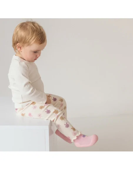 Attipas Tulip Pink - buty barefoot z bambusową skarpetką