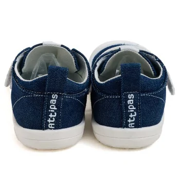 ATTIPAS DENIM SKIN SHOES DEEP BLUE