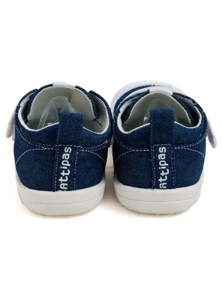 ATTIPAS DENIM SKIN SHOES DEEP BLUE