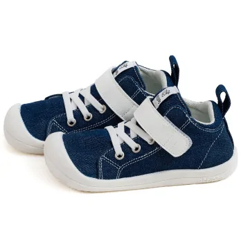 ATTIPAS DENIM SKIN SHOES DEEP BLUE