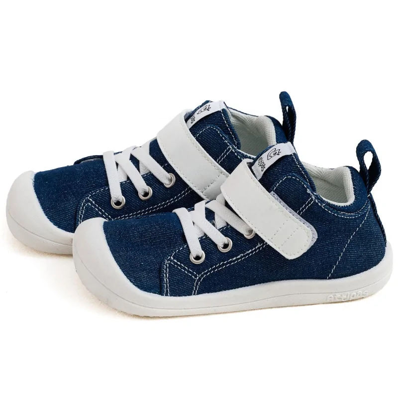 ATTIPAS DENIM SKIN SHOES DEEP BLUE