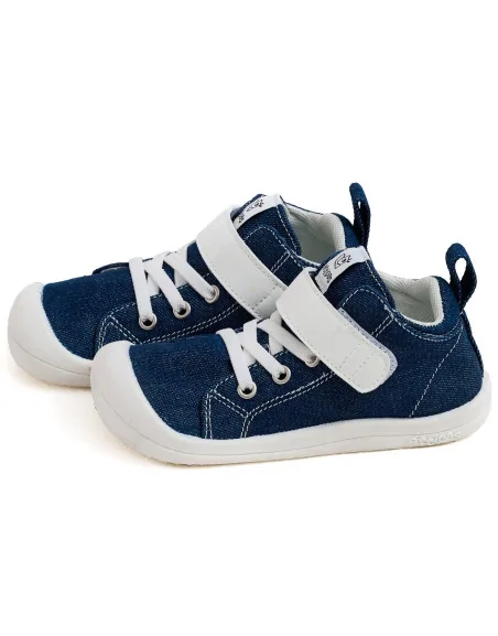 ATTIPAS DENIM SKIN SHOES DEEP BLUE