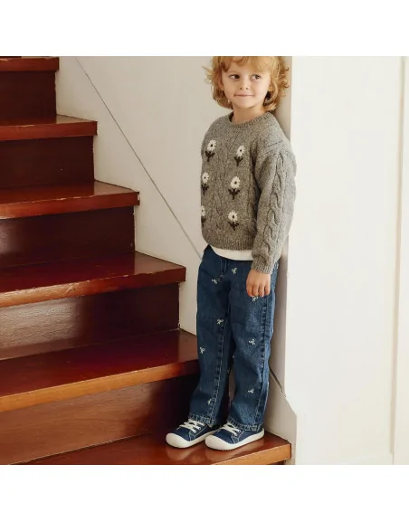 ATTIPAS DENIM SKIN SHOES DEEP BLUE