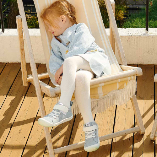 Półbuty dla dzieci Attipas Denim Skin Shoes-Light Blue