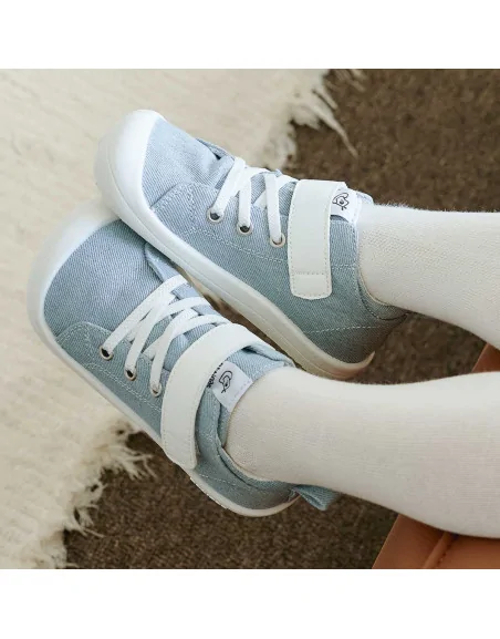 Attipas Denim Skin Shoes-Light Blue