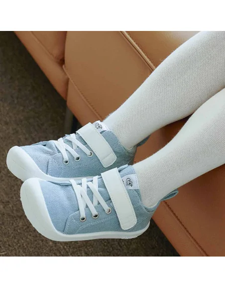 Półbuty Dla Dziewczynki Attipas Denim Skin Shoes-Light Blue