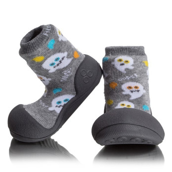 buciki dziecięce dla dziewczynki dla chłopca w duszki Attipas Halloween Gray