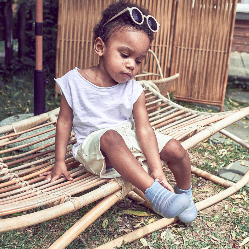 Attipas buciki dziecięce Bamboo See Through Bear Blue