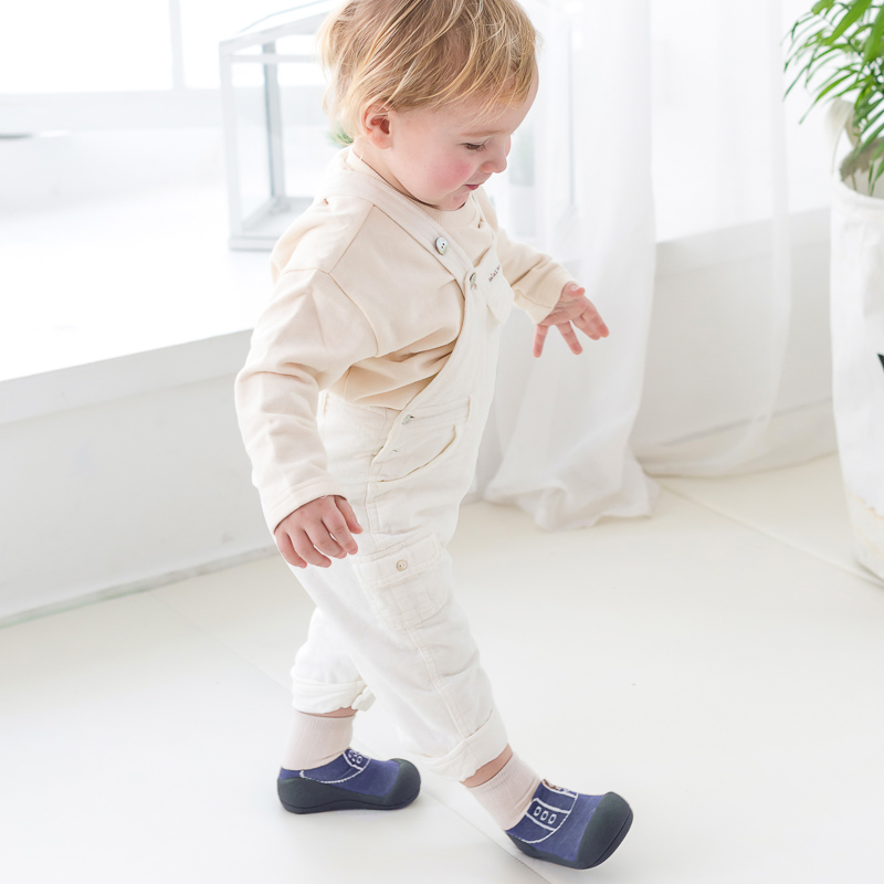 Buty barefoot na pierwsze spacery - Attipas Play Navy